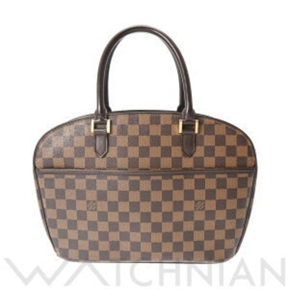 Louis Vuitton Damier Saria Horizontal Brown Canvas Handbag Bag - Picture 1 of 9